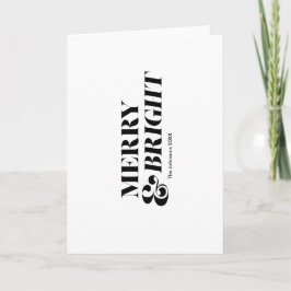 Tarjeta Tipografía de Navidades modernos vivos y morados