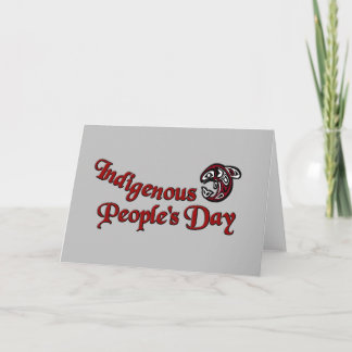 Tarjeta Tipografía del Día de los Pueblos Indígenas de la 