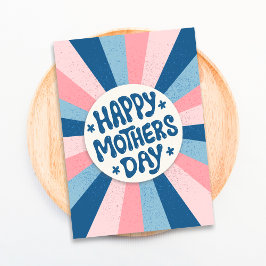 Tarjeta Tipografía moderna Feliz Día de la Madre