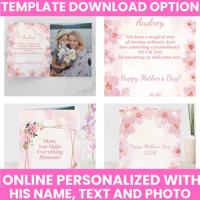 Tarjeta Tipografía Moderna Floral Elegante (Elegant Typography Floral Modern Card
)