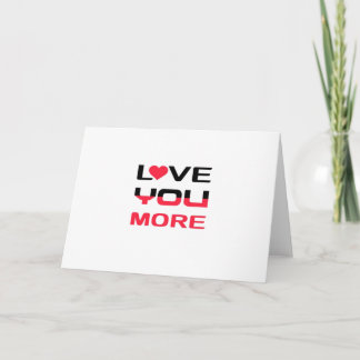 Tarjeta Tipografía Negra Roja Plana Amor Más Bold