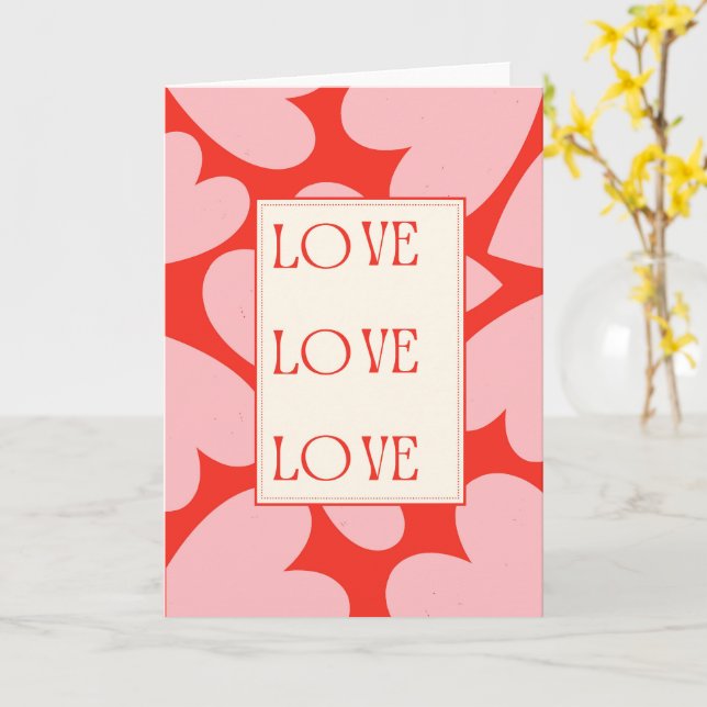 Tarjeta Tipografía Romántica Atemporal de Amor (flor amarilla)