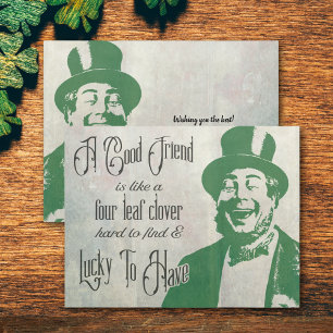 Tarjeta Tipografía vintage de la amistad Saint Patricks