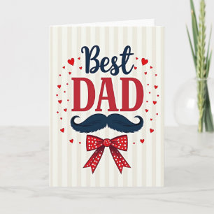 Tarjeta tipográfica del Día del Padre dulce