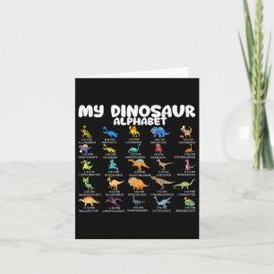 Tarjeta Tipos De Dinosaurios Mi Alfabeto De Dinosaurio De 