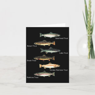 Tarjeta Tipos De Pesca De Especies De Trucha