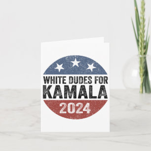 Tarjeta Tipos para Kamala Harris 2024 Botón Retro Elección