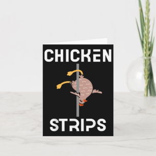Tarjeta Tira de pollo divertida bailando pollo Bbq Barbequ