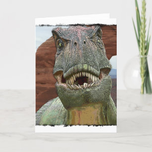 Tarjeta Tirannosauro Rex Dinosaurio