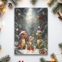 Tiranosaurio de Navidad de dinosaurio