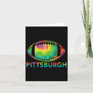Tarjeta Tiro Dye Guay Football Design Appartal Pittsburgh