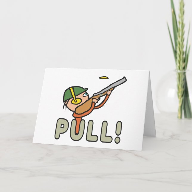 Tarjeta Tiroteo de pichón de arcilla (Anverso)