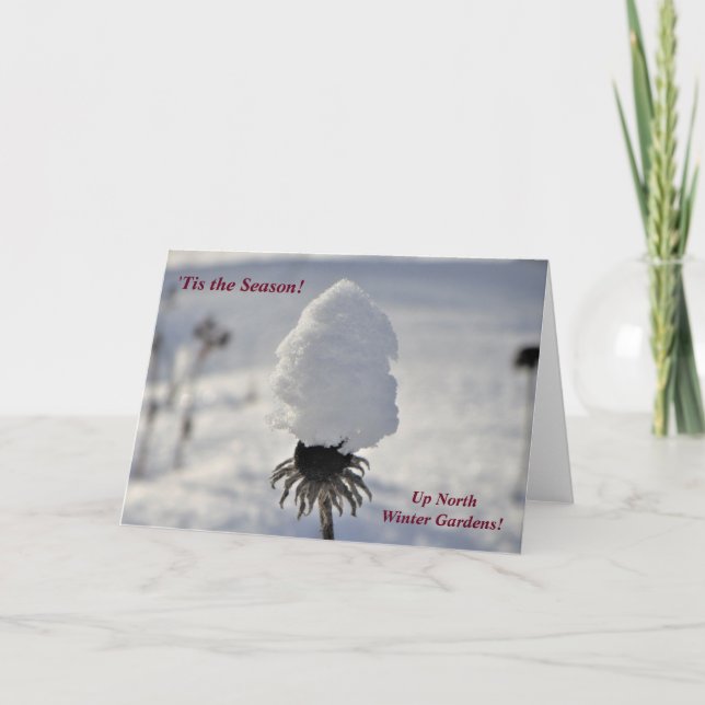 Tarjeta 'Tis la estación… encima del invierno del norte (Anverso)