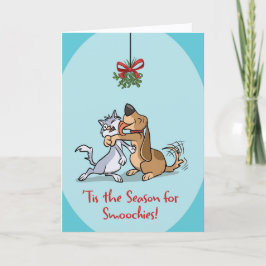 Tarjeta ’Tis The Season For Smoochies (Blank Inside) Card