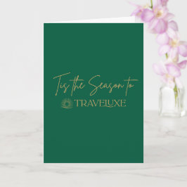 Tarjeta Tis the Season Holiday Card Green