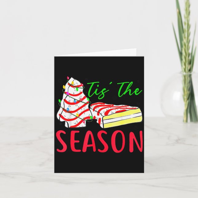 Tarjeta Tis The Season Little-debbie Christmas Tree Cake H (Anverso)