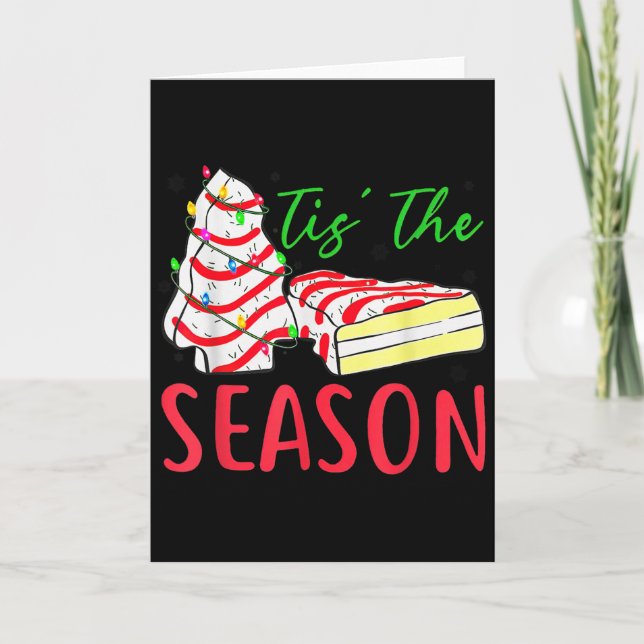 Tarjeta Tis The Season Little-debbie Christmas Tree Cake H (Anverso)