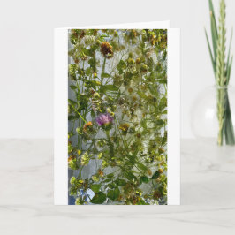 Tarjeta Tístago y trébol picado,