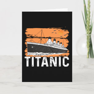 Tarjeta Titanic - barco de vela genial