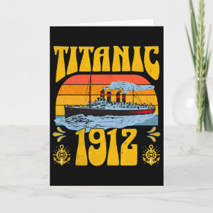Tarjeta Titánico Barco Crucero Transatlántico Vintage Retr