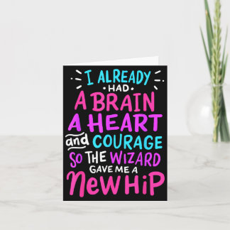 Tarjeta Titanium Hip Replacement Surgery Humor Funny New H