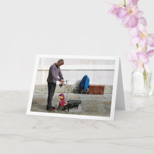 Tarjeta Títere callejero en Austria (Orquídea)