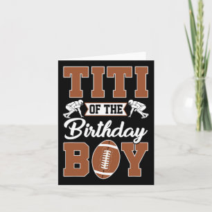 Tarjeta Titi Del Fiesta De Fútbol De Nacimiento