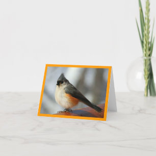 Tarjeta Titmouse copetudo Notecard