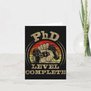 Tarjeta Título de doctorado completo - graduado de doctora