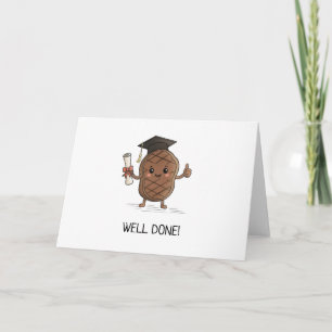Tarjeta Título de graduación de bistec Chiste de nuevo gra