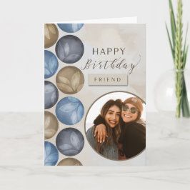 Tarjeta To Friend Happy Birthday Watercolor Photo