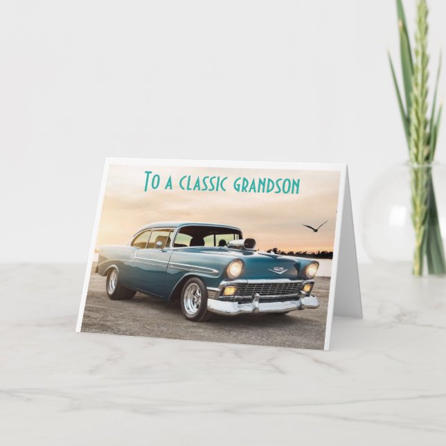 TARJETA TO MY "CLASSIC GRANDSON" ENJOY YOUR BIRTHDAY  (Anverso)