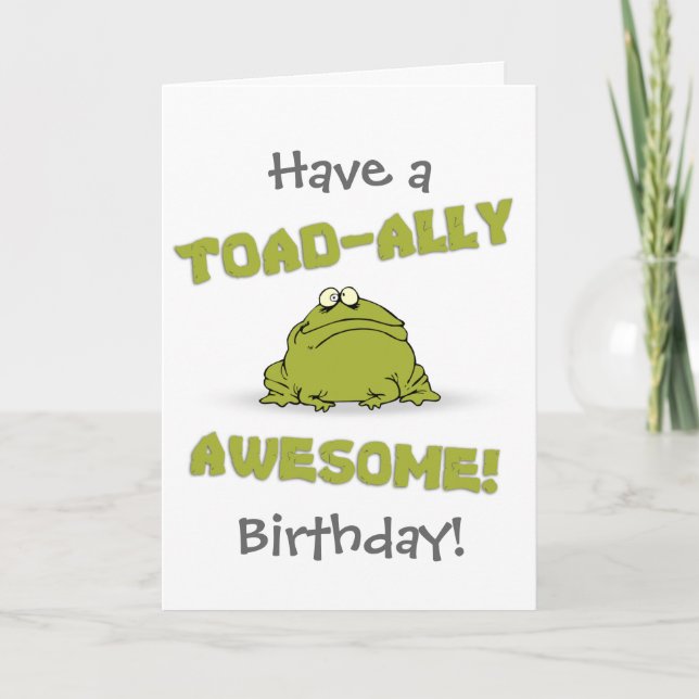 Tarjeta Toad-ally Awesome (Anverso)