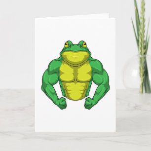 Tarjeta Toad as Bodybuilder con músculos grandes
