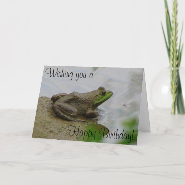 Tarjeta ¡Toad dice Feliz cumpleaños! (Anverso)