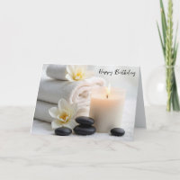 Toallas De Spa De Cumpleaños Con Flores De Magnoli