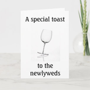 TARJETA TOAST DE NEWLYWED ESPECIAL