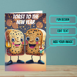 Tarjeta Toast to New Years