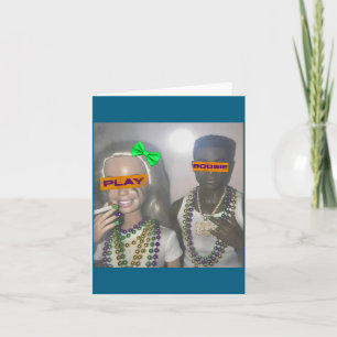 Tarjeta Toca algunas cuentas de Mardi Gras de Boosie Nueva