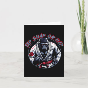 Tarjeta Toca, chasquea o duerme divertido Jiu Jitsu combat
