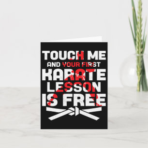 Tarjeta Tócame y tu primera lección de karate es gratis