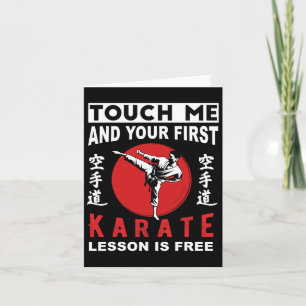 Tarjeta Tócame y tu primera lección de karate es gratis