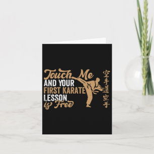 Tarjeta Tócame y tu primera lección de karate es gratis