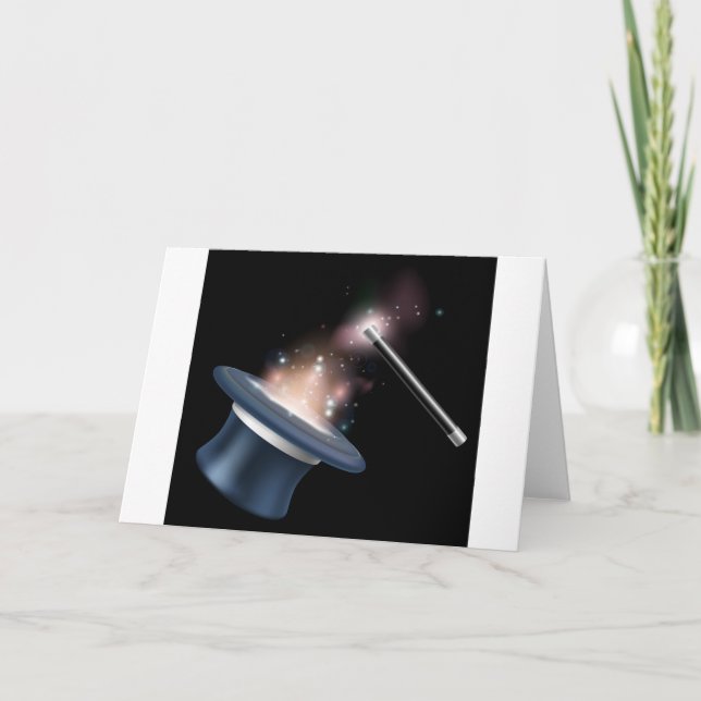 Tarjeta Tocante mágico y varita mágica (Anverso)