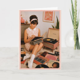 Tarjeta Tocar discos "¡Eres vintage!" Cumpleaños divertido