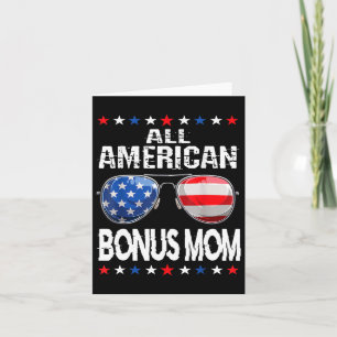 Tarjeta Toda La Familia Americana Bonus Mom 4 De Julio Sun