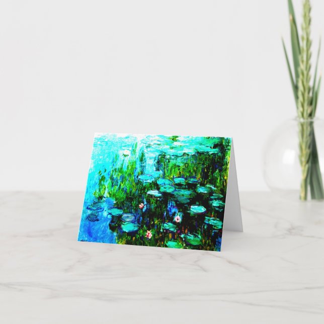 Tarjeta Toda la ocasión Monet "Nympheas " (Anverso)