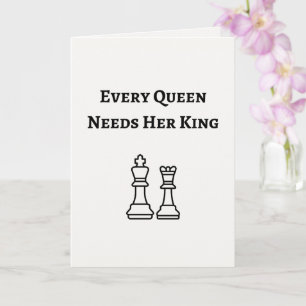 Tarjeta Toda Reina necesita a su Rey