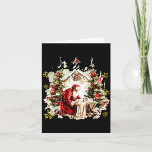 Tarjeta Toda Rodilla Se Doblará Santa Niño Jesús Divertido