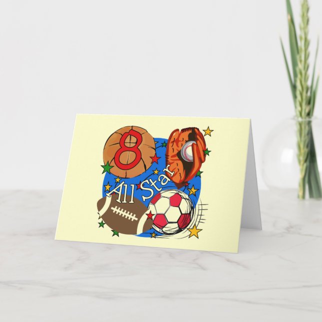 Tarjeta Todas las camisetas y regalos de cumpleaños de Sta (Anverso)